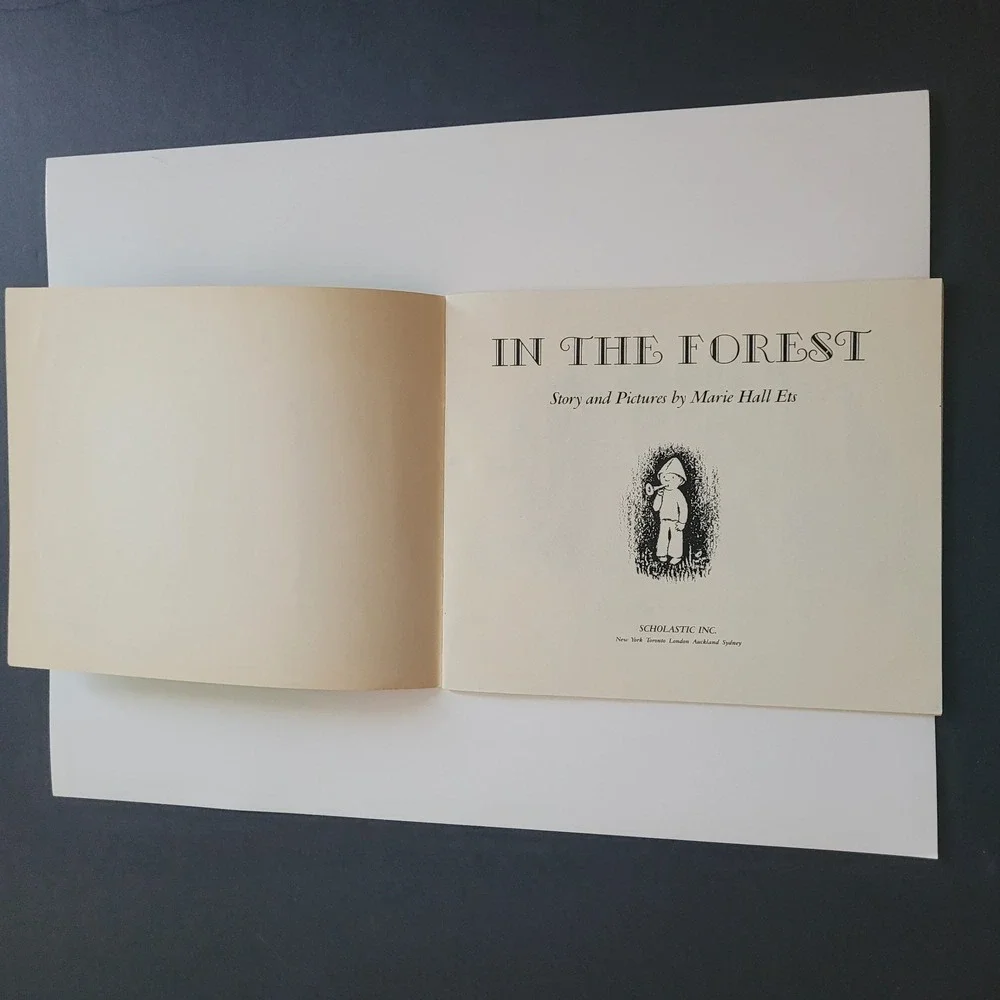 Vintage 80s IN THE FOREST Marie Hall Ets illustrated 1989 Scholastic USA Printed